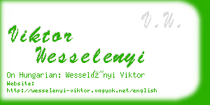 viktor wesselenyi business card